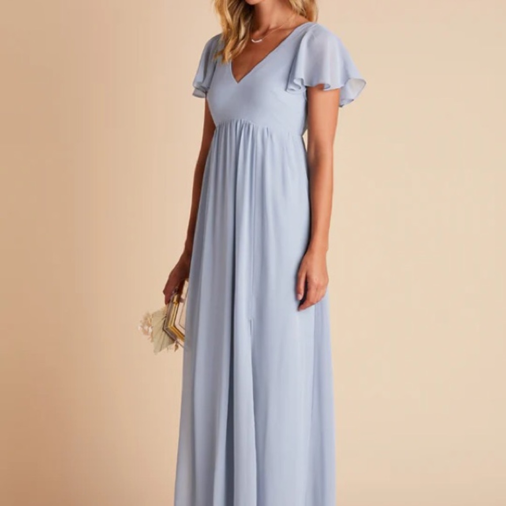 Elegant Light Blue Empire Dress